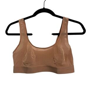Negative Underwear Sieve Bra Size 2 Tan Mesh Scoop Neck Bralette 32D 34C 36B